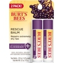 Burt's Bees Lip Balm Rescue Elderberry Blister 2 Pack 2x0.15oz